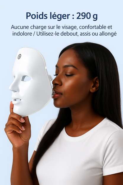 Masque LED Révolutionnaire – Rajeunissez, Hydratez et Illuminez Votre Peau en 20 Minutes par Jour